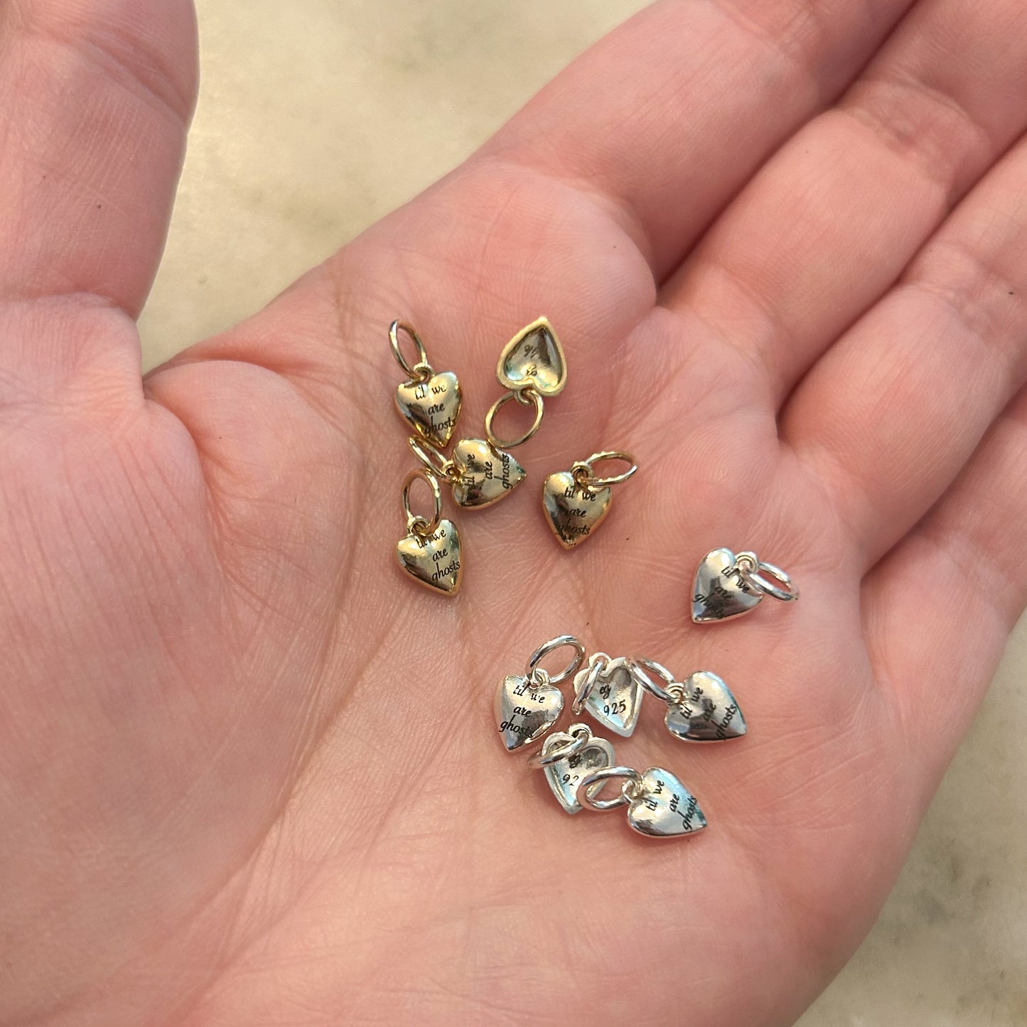 ‘Til we are ghosts: Mini Heart Charm