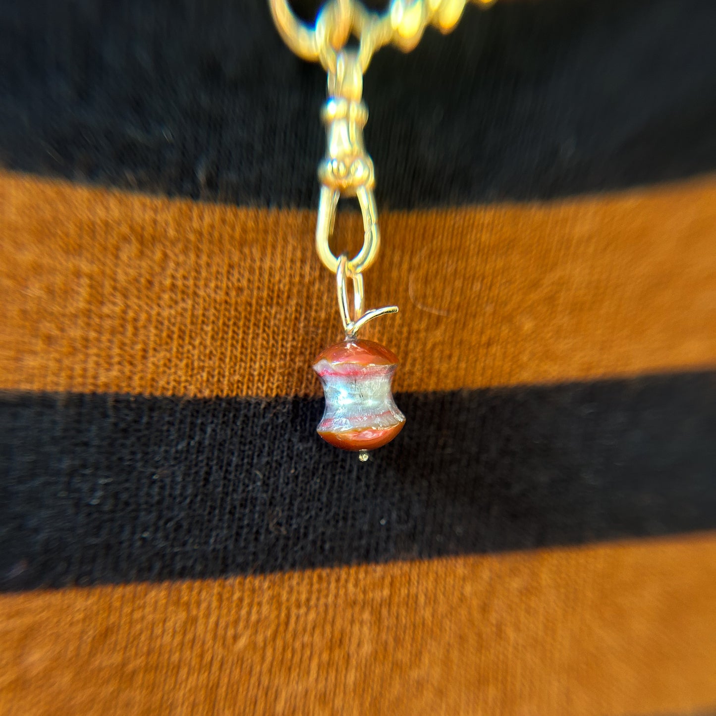Autumn Harvest: "Bad Apple" Pearl Charms