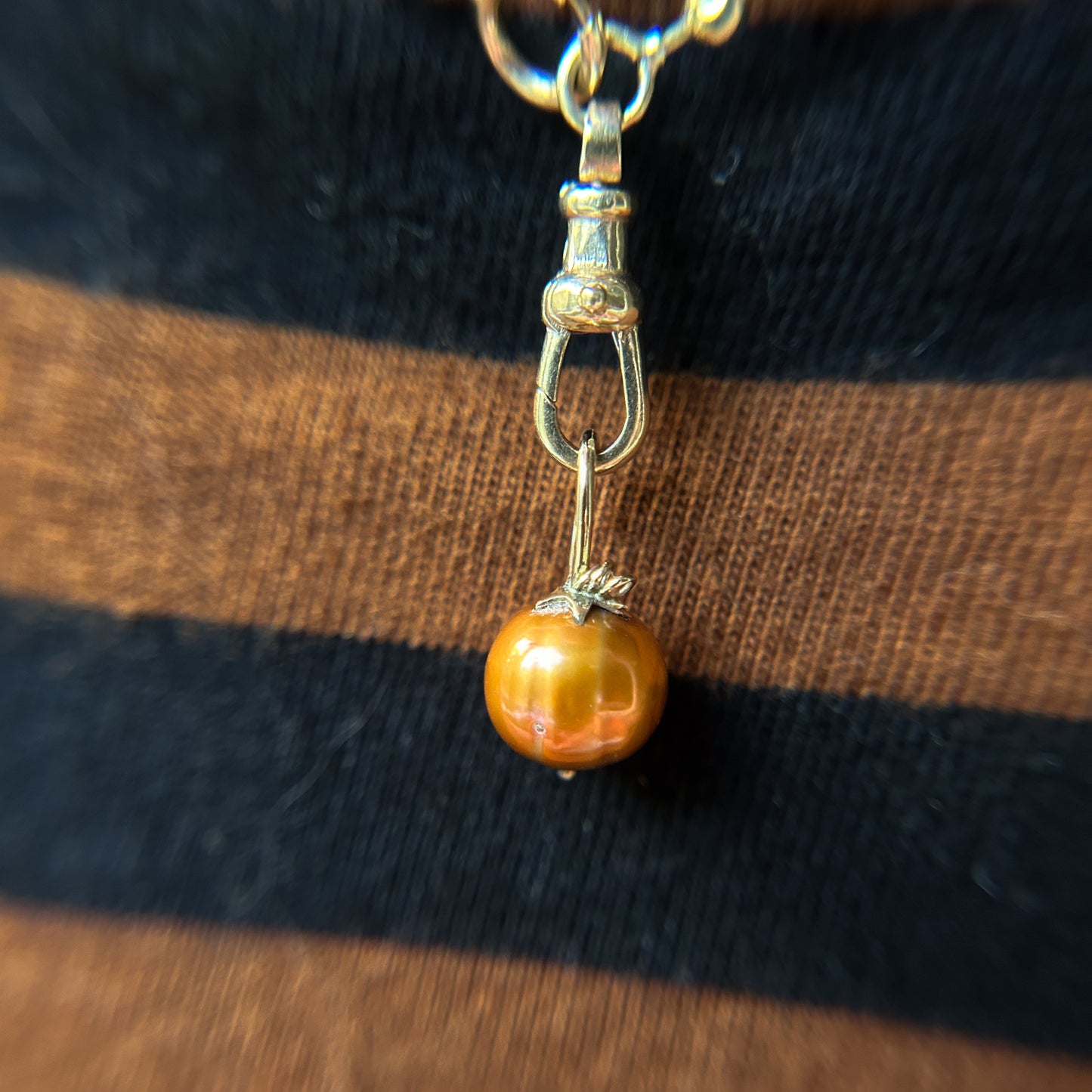 Autumn Harvest: Pumpkin Pearl Charms