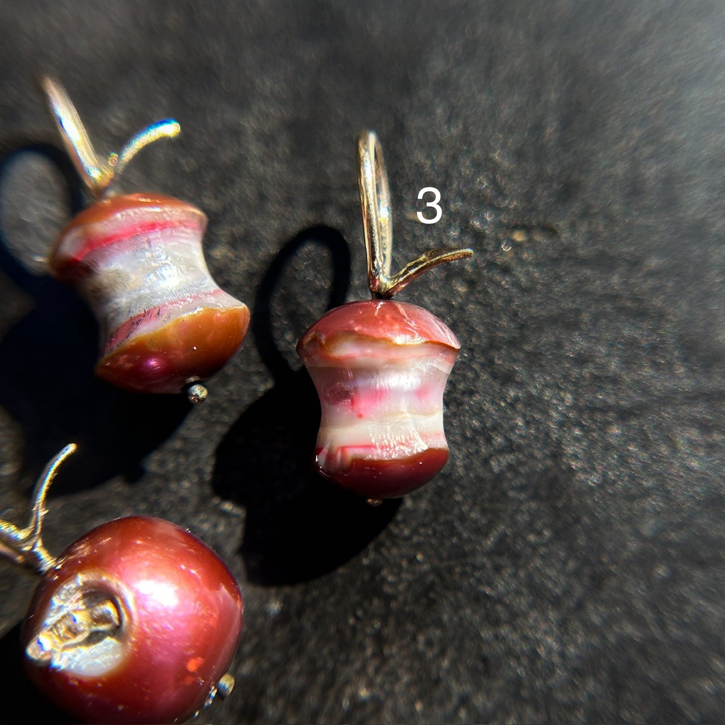 Autumn Harvest: "Bad Apple" Pearl Charms