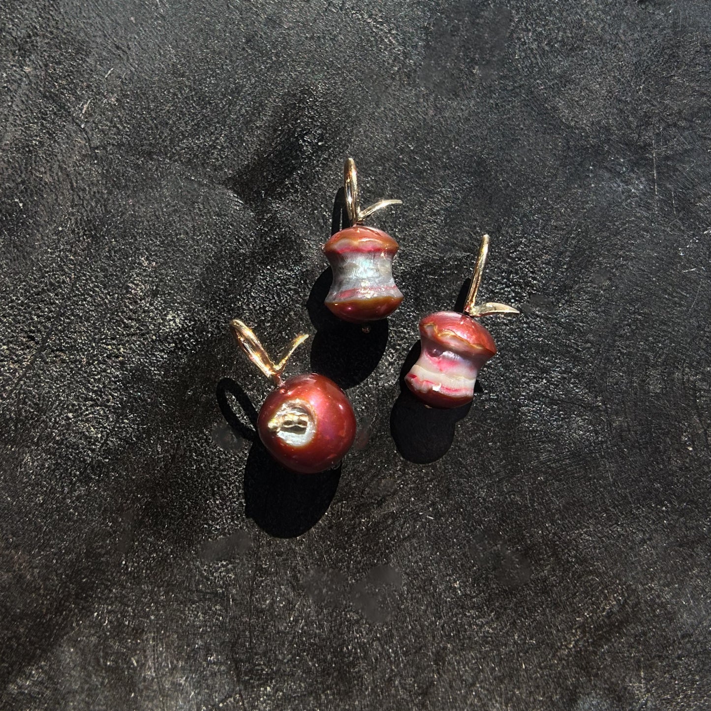 Autumn Harvest: "Bad Apple" Pearl Charms