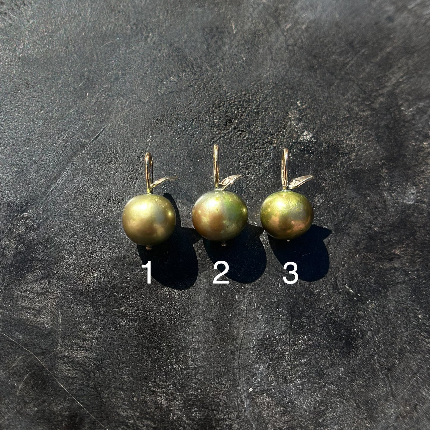 Autumn Harvest: Green Apple Pearl Charms