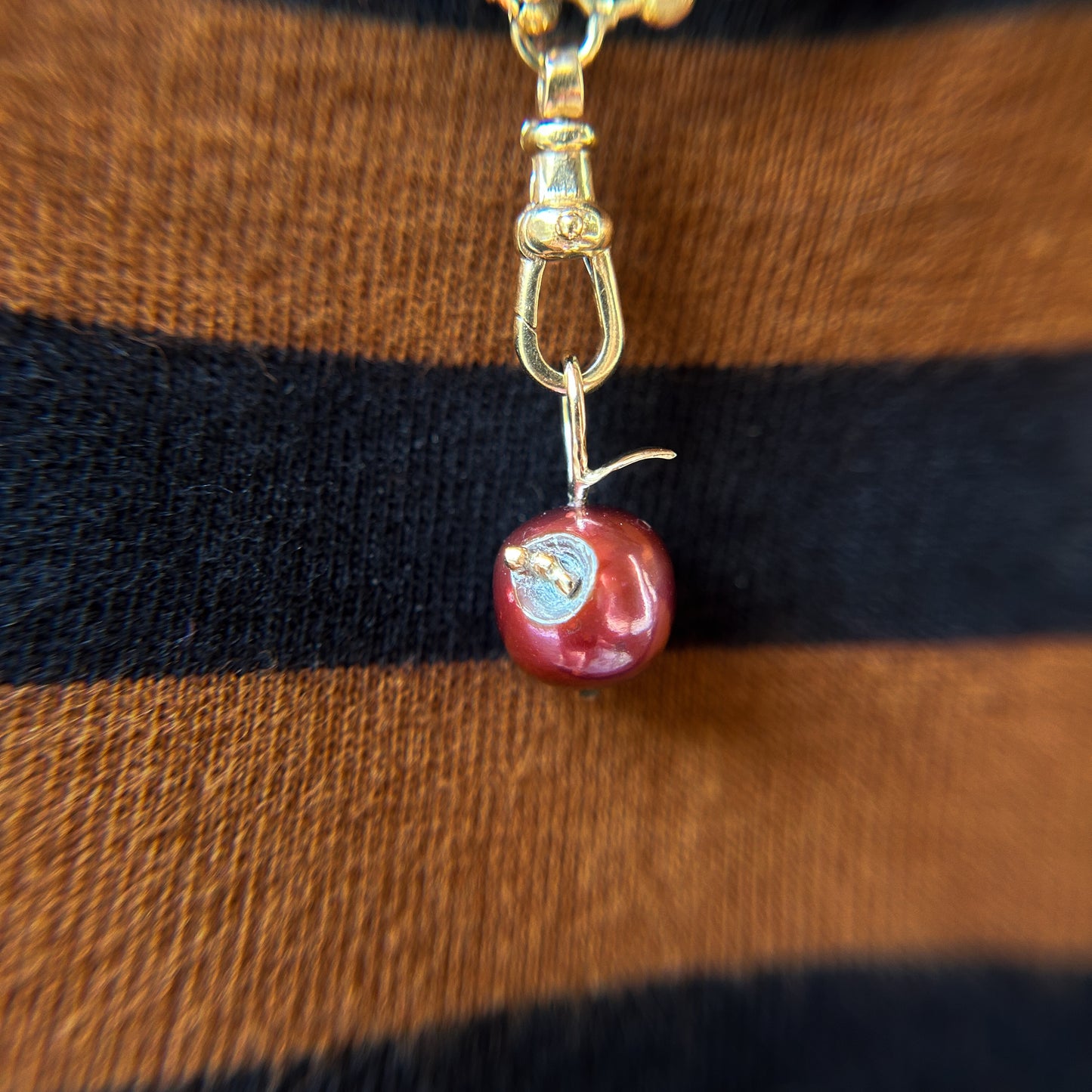 Autumn Harvest: "Bad Apple" Pearl Charms