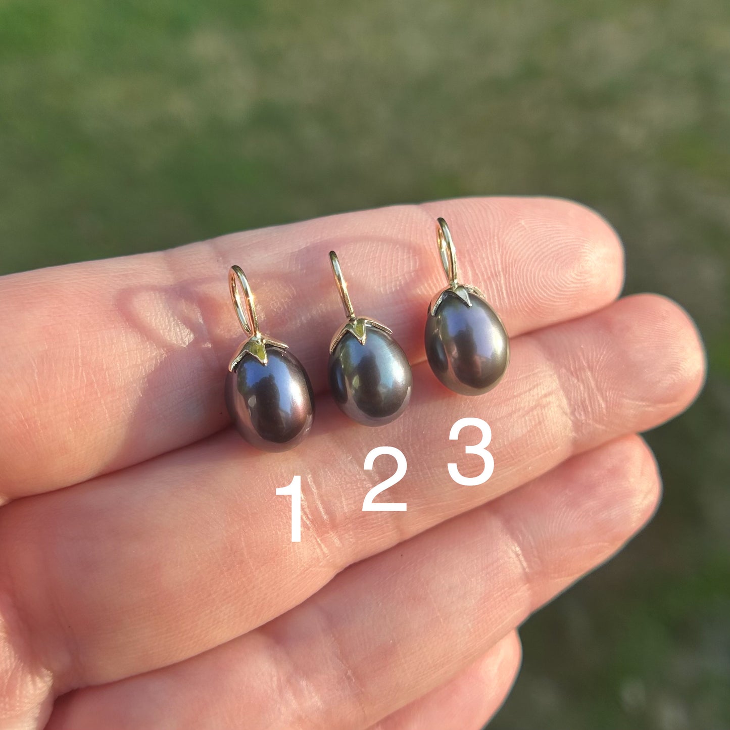 Summer Harvest: Large Eggplant Pearl Charm