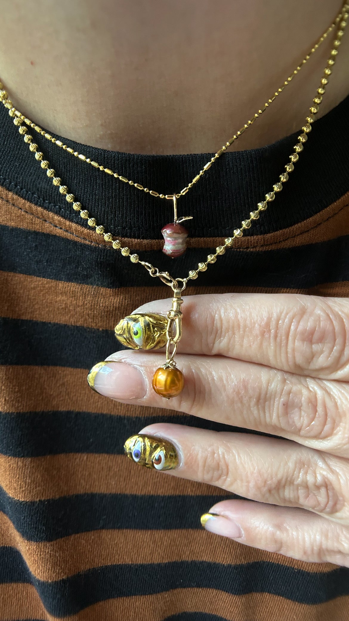 Autumn Harvest: Pumpkin Pearl Charms
