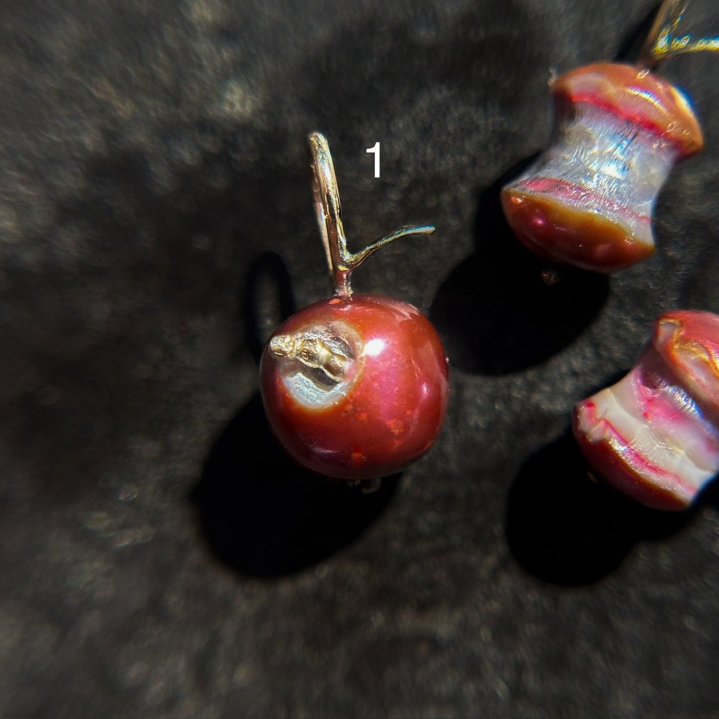 Autumn Harvest: "Bad Apple" Pearl Charms