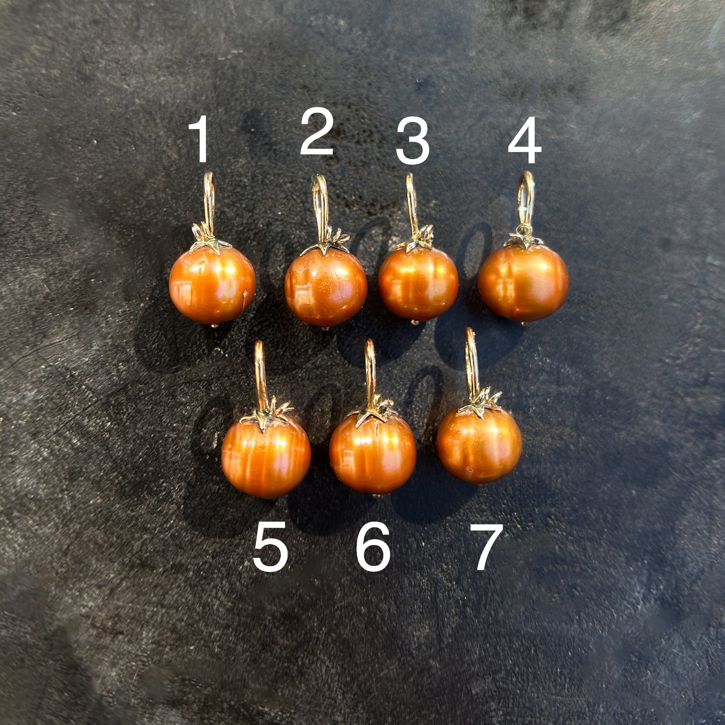 Autumn Harvest: Pumpkin Pearl Charms