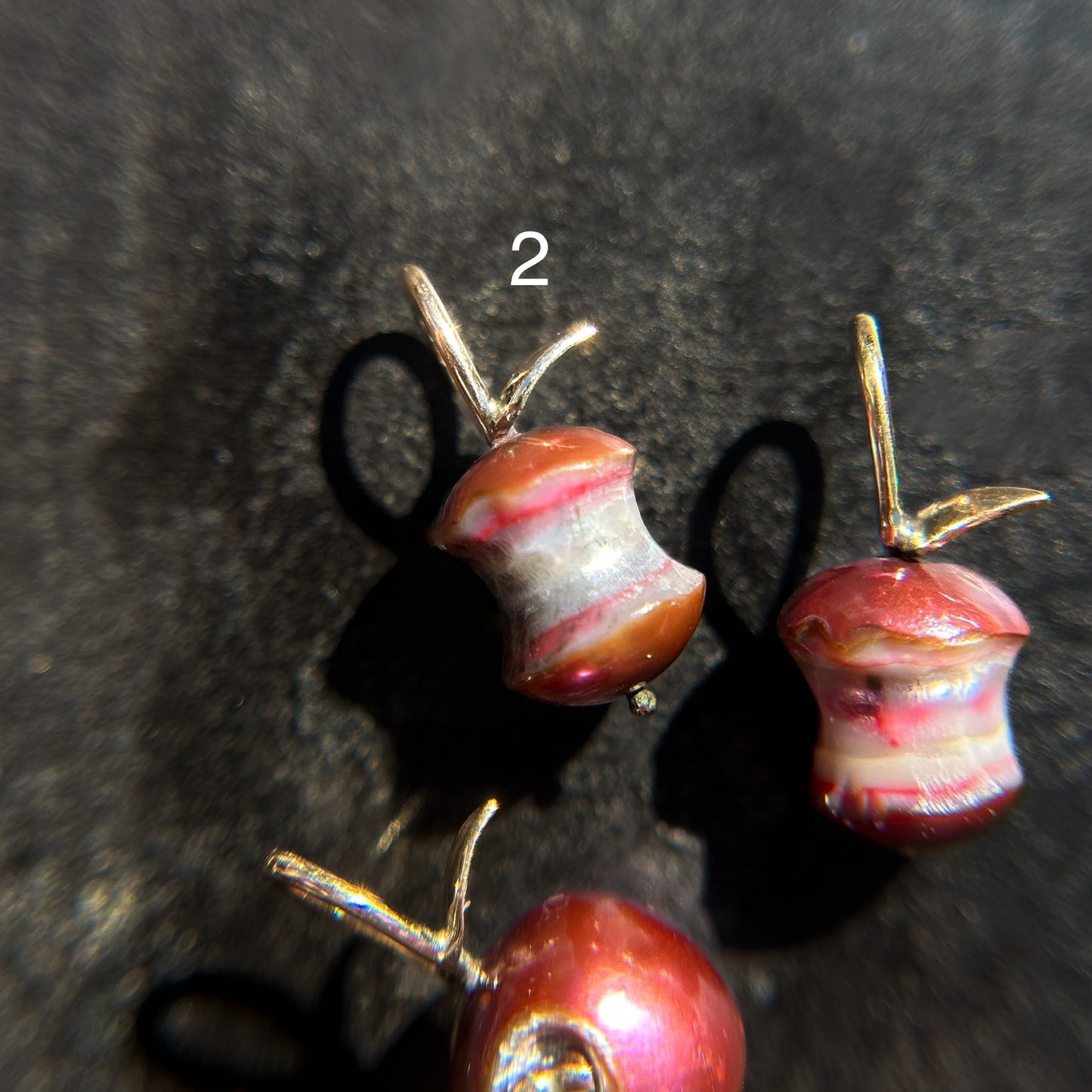 Autumn Harvest: "Bad Apple" Pearl Charms