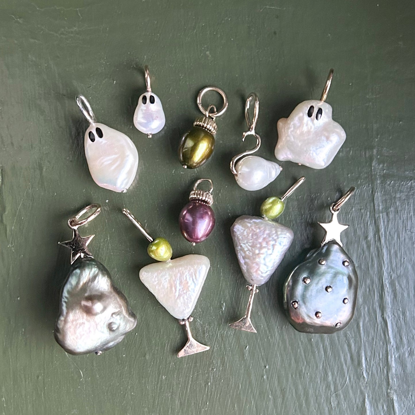 Ornament Pearl Charm