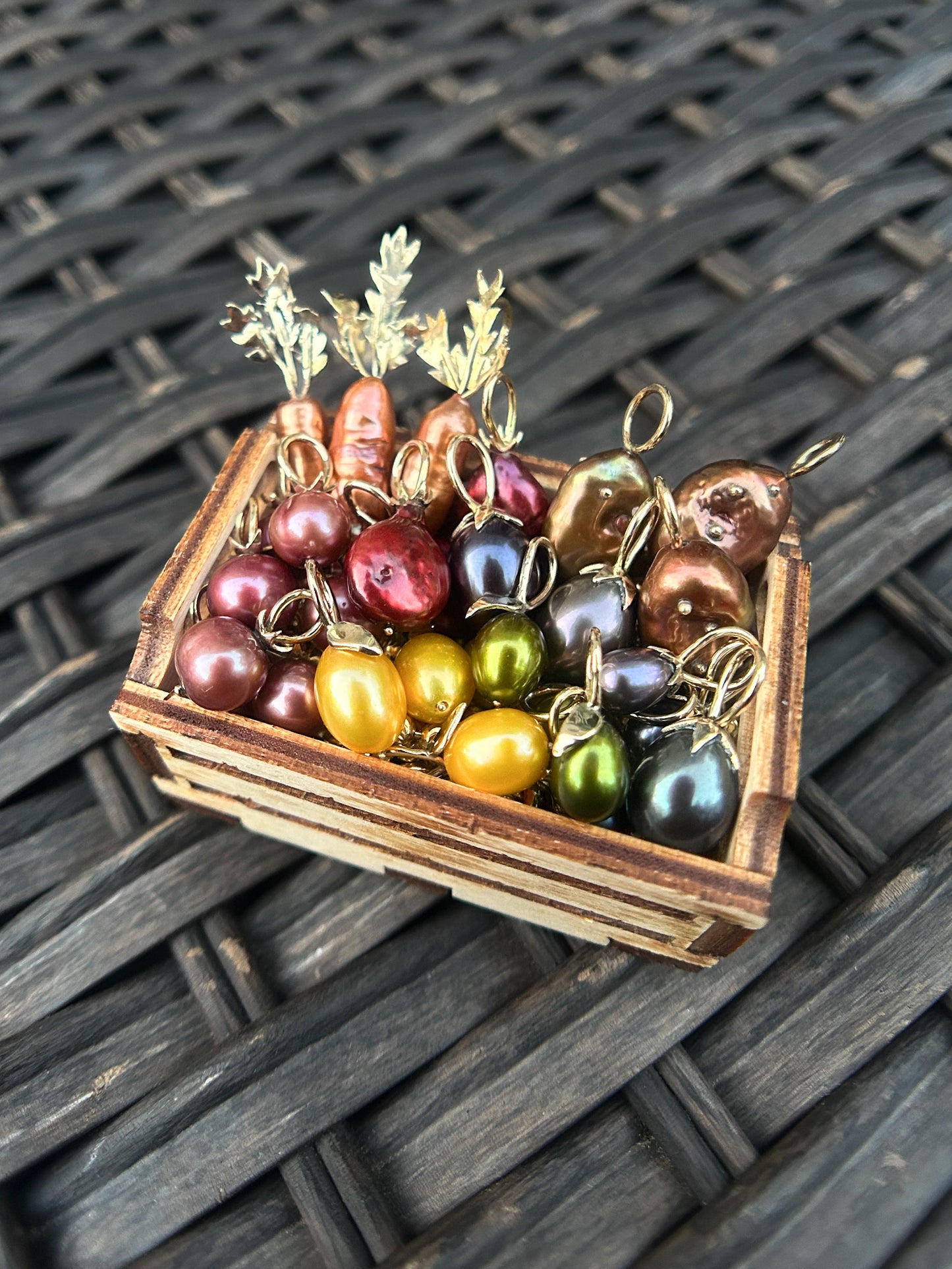 Summer Harvest: Carrot Pearl Charm