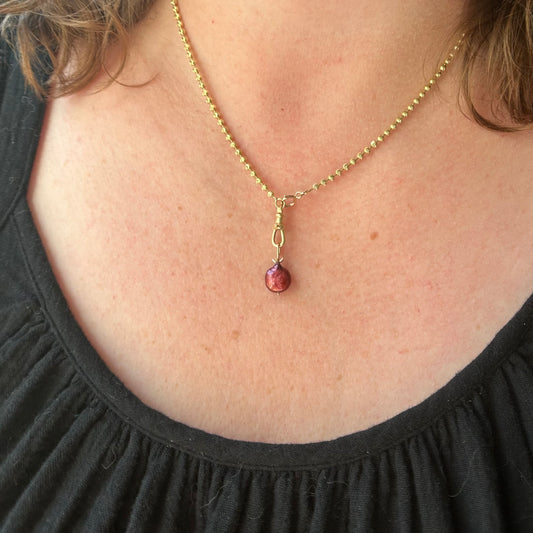 Summer Harvest: Pomegranate Pearl Charm