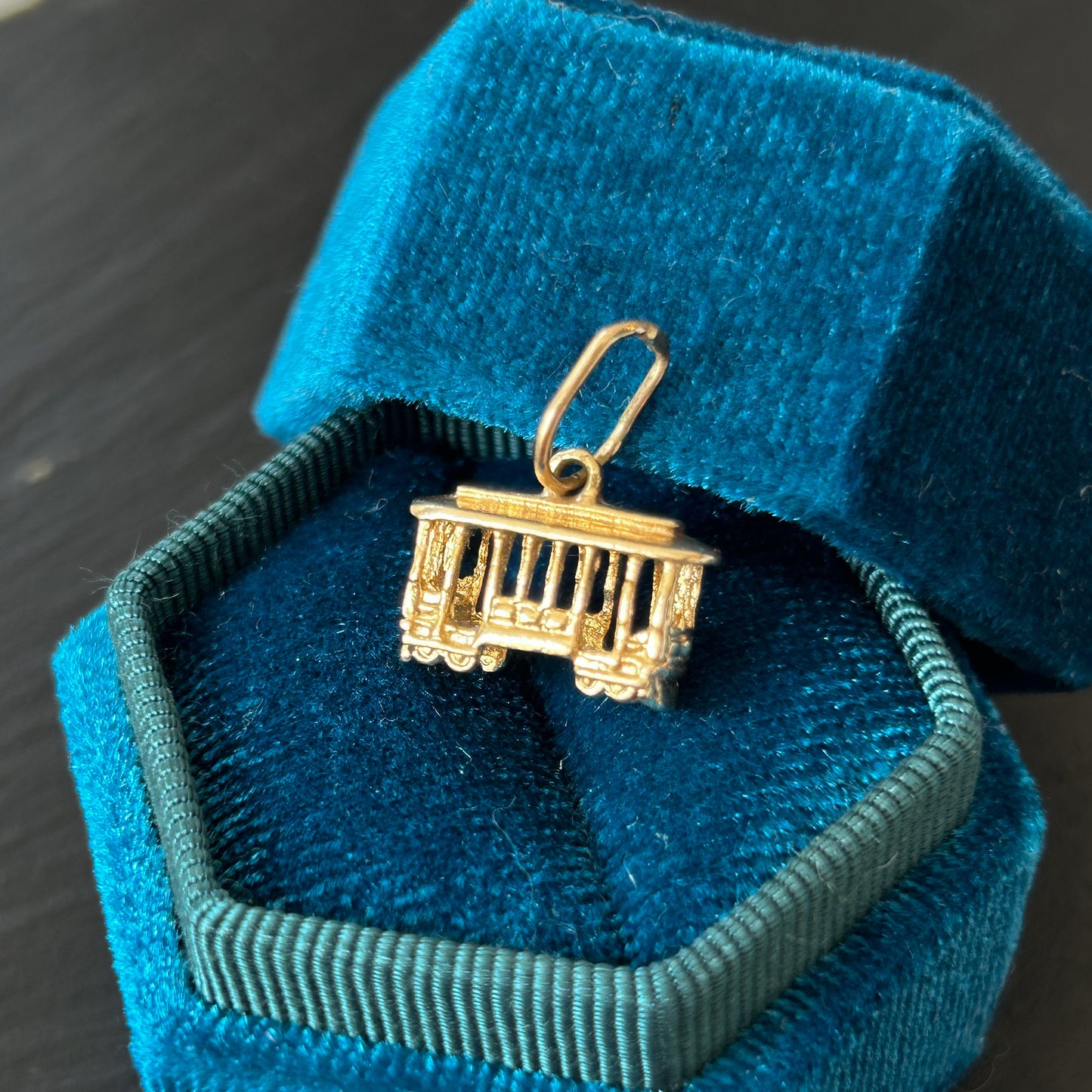 San Francisco Trolley Car Charm 14k