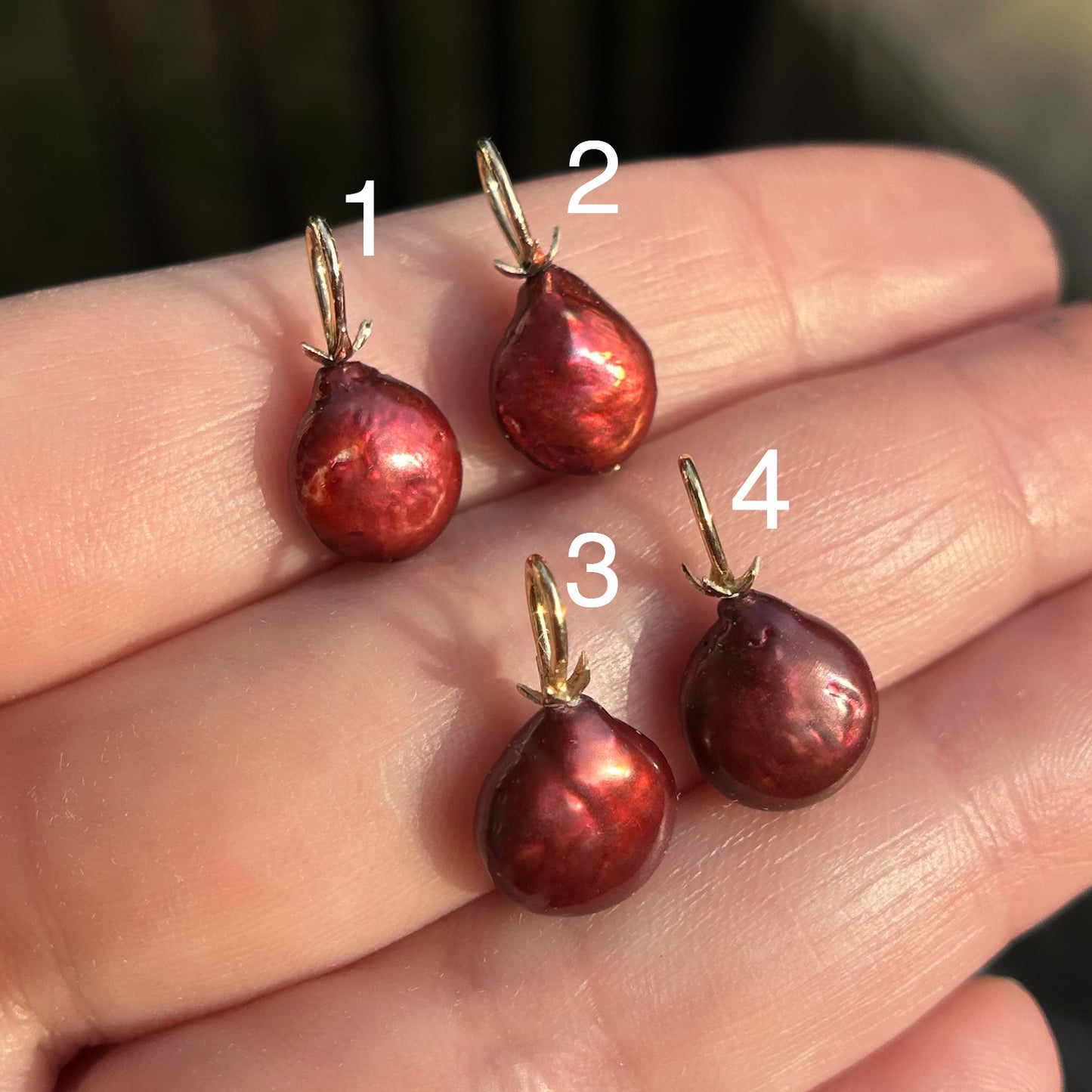 Summer Harvest: Pomegranate Pearl Charm