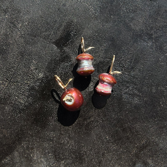 Autumn Harvest: "Bad Apple" Pearl Charms