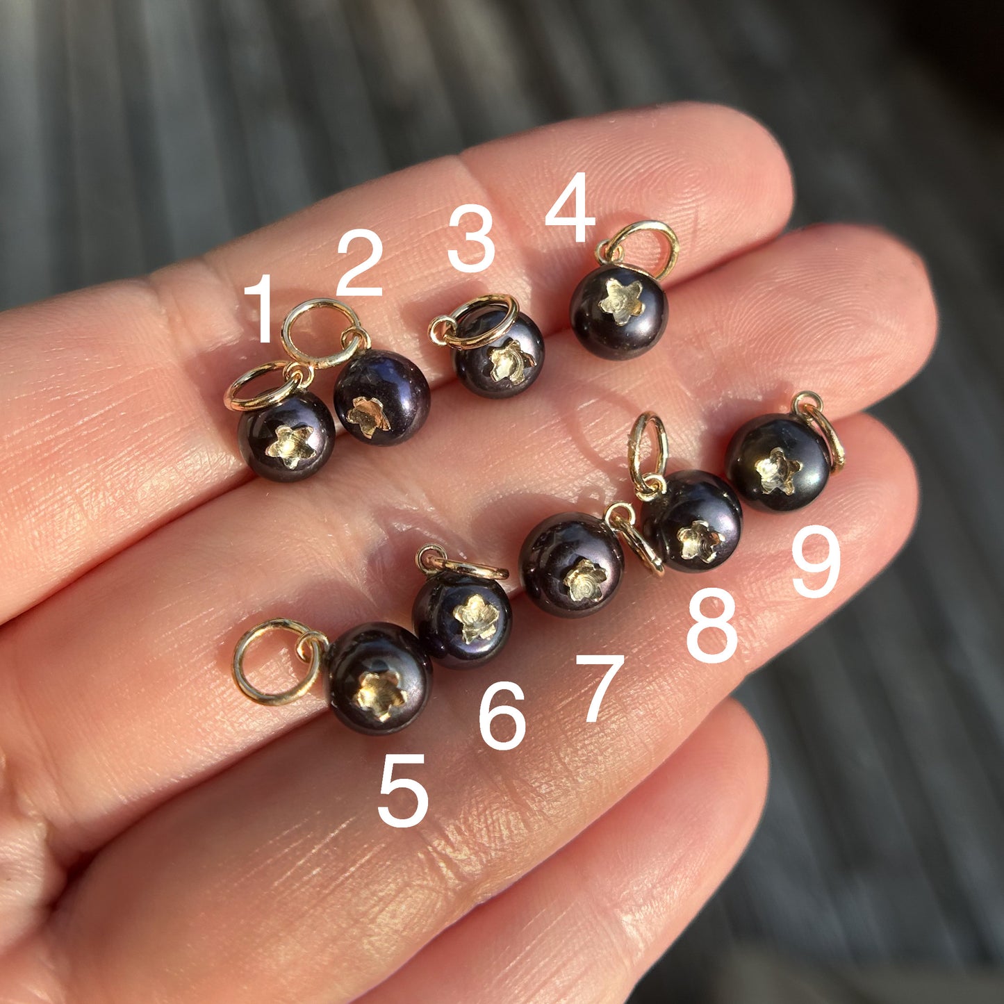 Summer Harvest: Blueberry Pearl Charm
