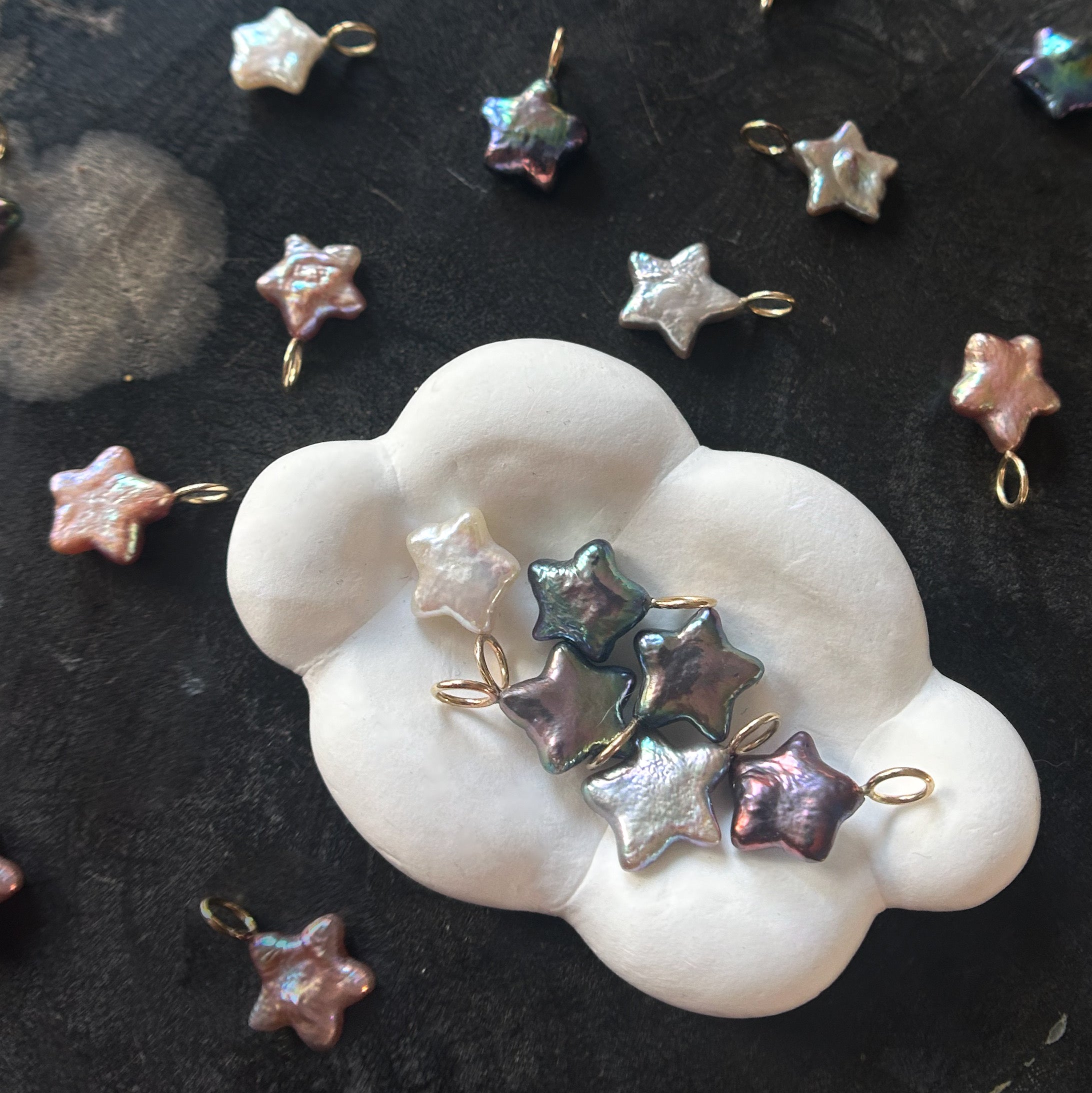 Lucky Star Pearl Charms