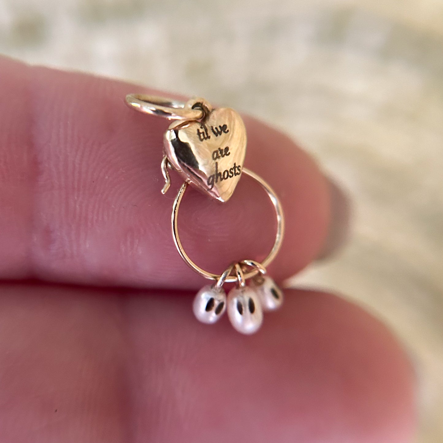 ‘til we are ghosts: Mini Heart Charm Holder