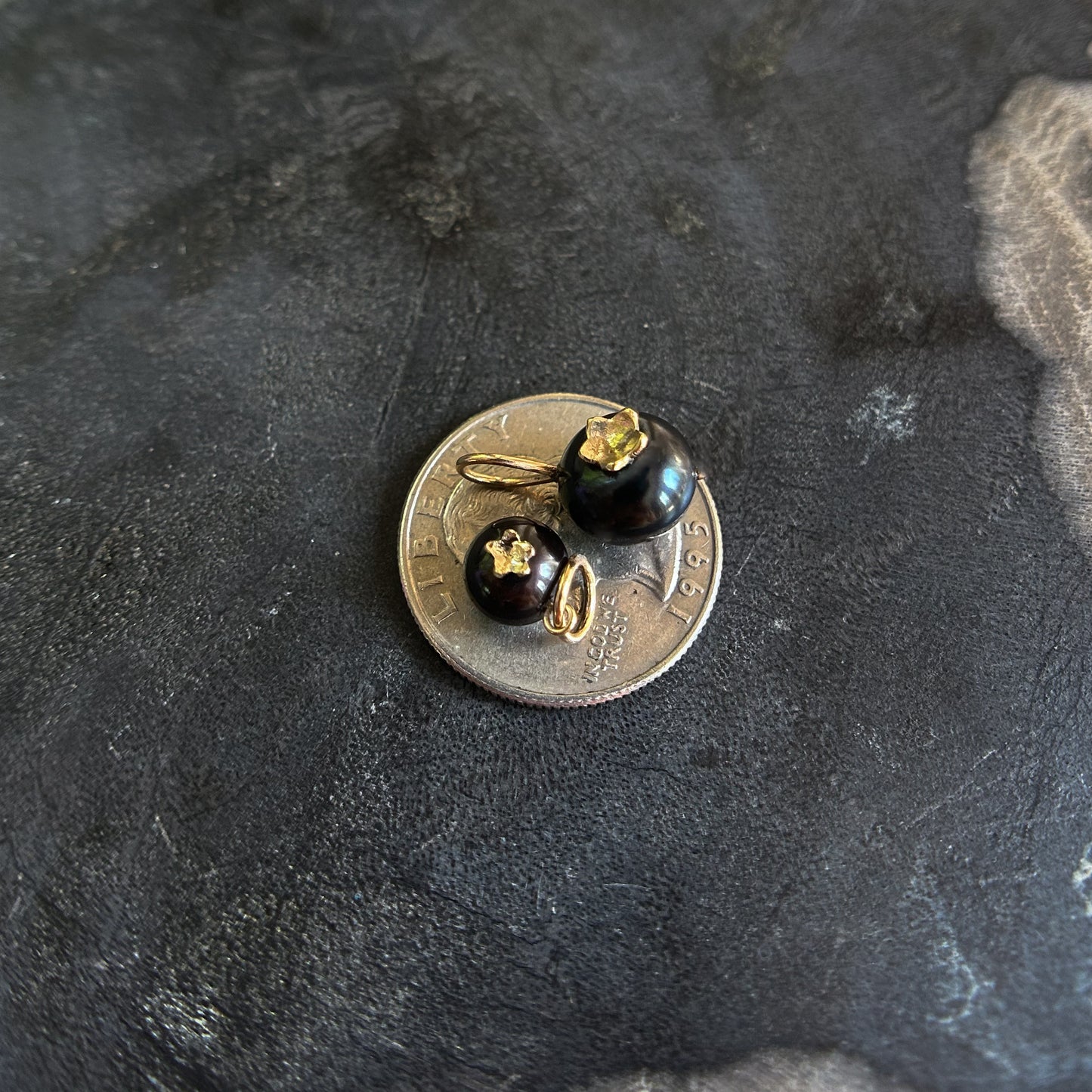 Summer Harvest: Large Blueberry Pearl Charm