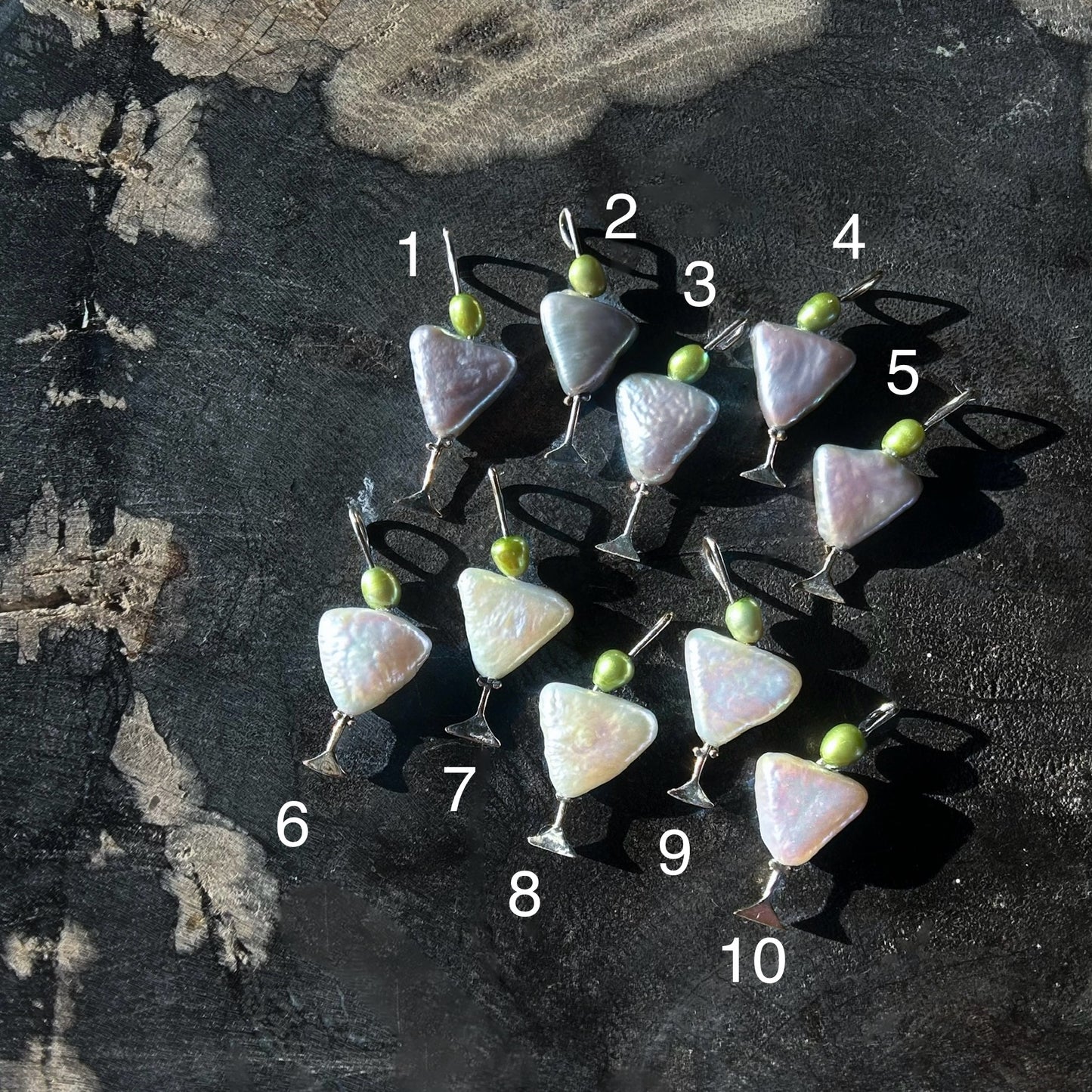 Martini Pearl Charms