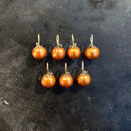 Autumn Harvest: Pumpkin Pearl Charms