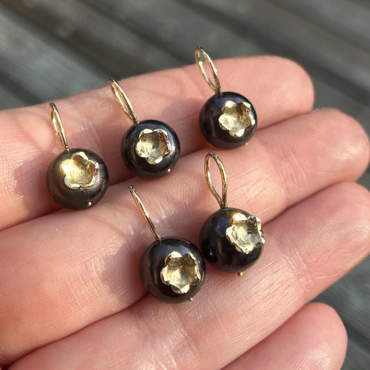 Summer Harvest: Large Blueberry Pearl Charm