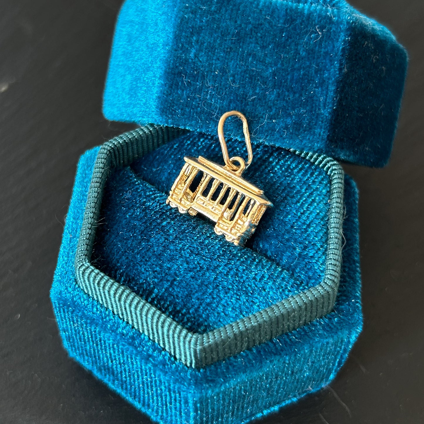 San Francisco Trolley Car Charm 14k