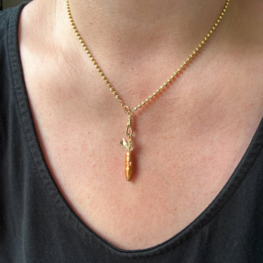 Summer Harvest: Carrot Pearl Charm