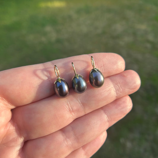 Summer Harvest: Large Eggplant Pearl Charm