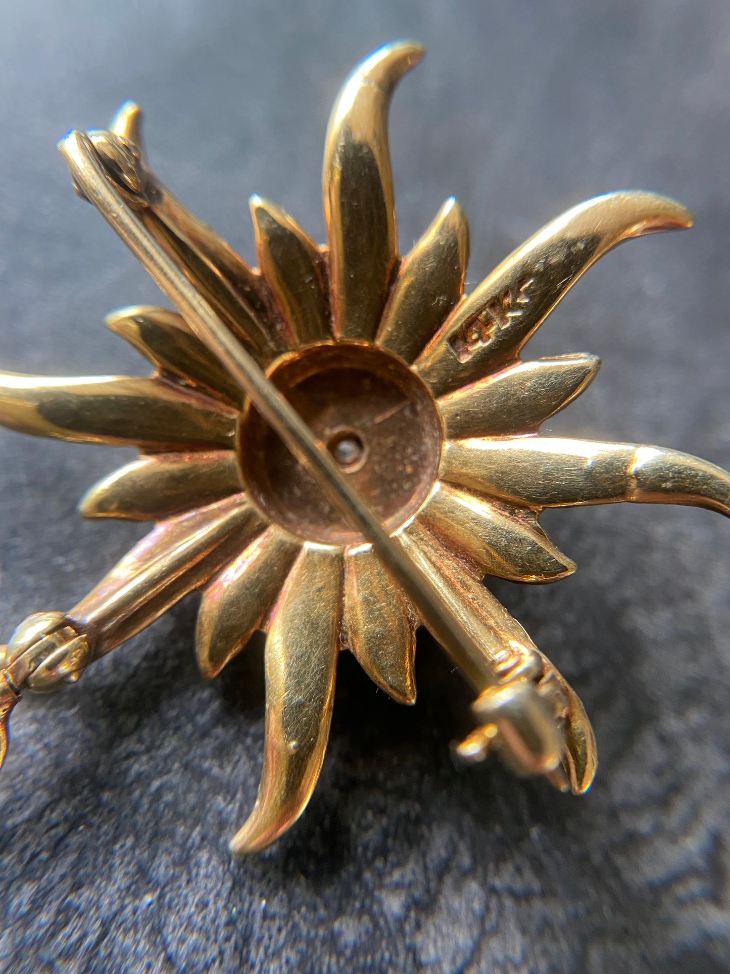 Victorian Seed Pearl Sun Brooch & Pendant